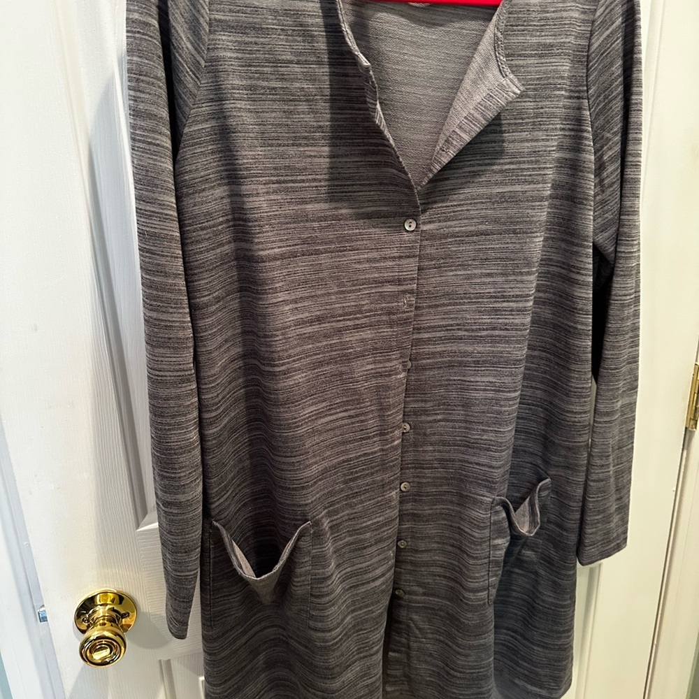 LOGO by Lori Goldstein Gray Top